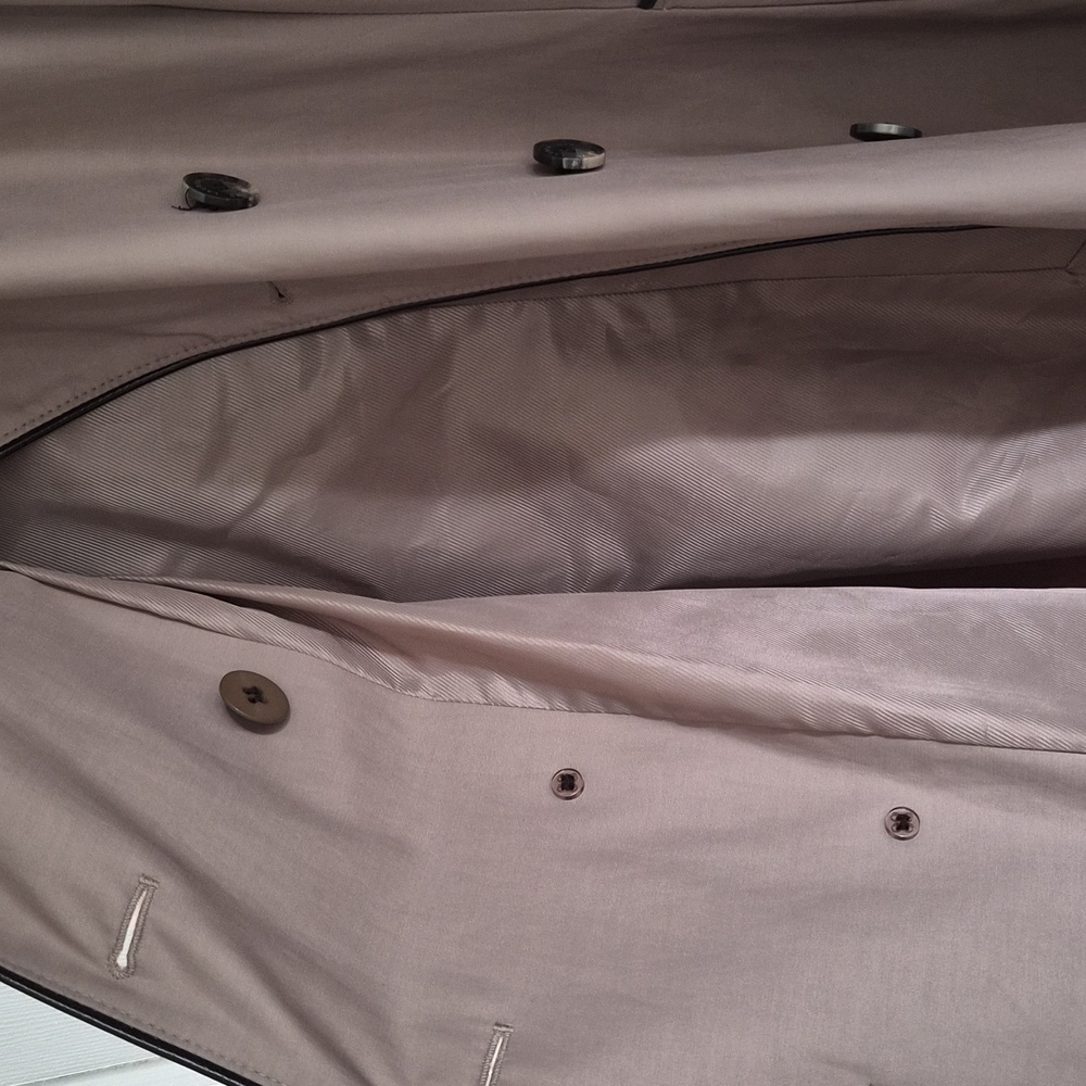 Ralph Lauren faux leather trim trench coat - Picture 5 of 6